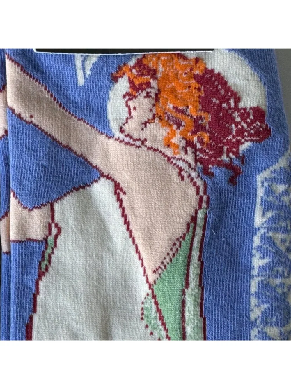 Socksmith Women Graphic Cotton Crew Socks Absinthe Girl One Size Fits Most New